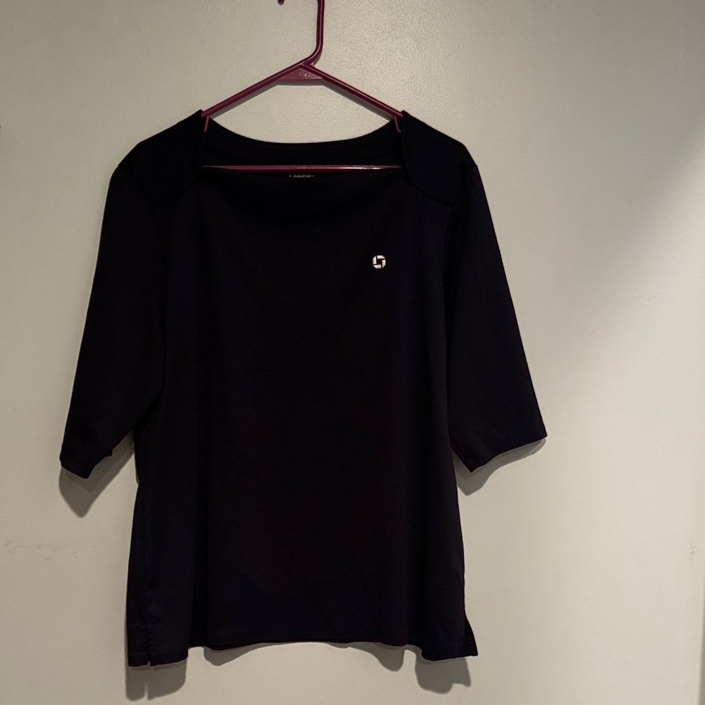Lands' End Navy square neck Women's Top
